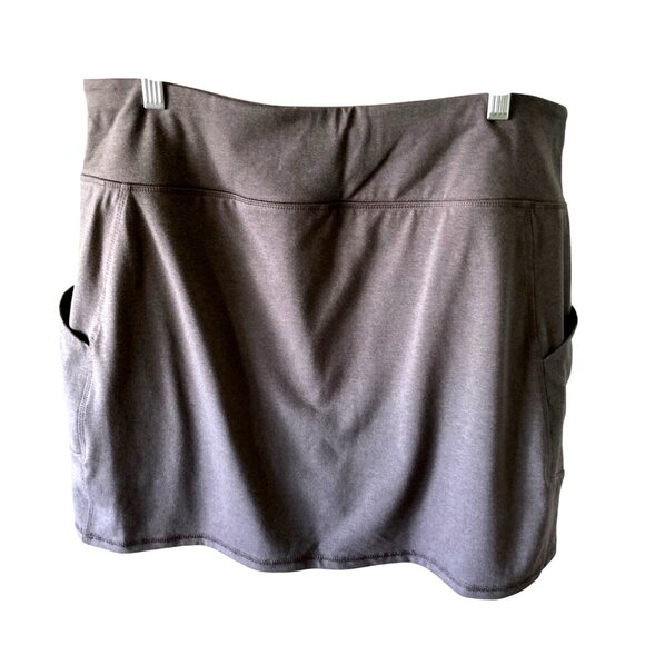 MTA Sport Woman's Grey two pocket Skirt built in Shorts Athletic Size 1X - Picture 3 of 7